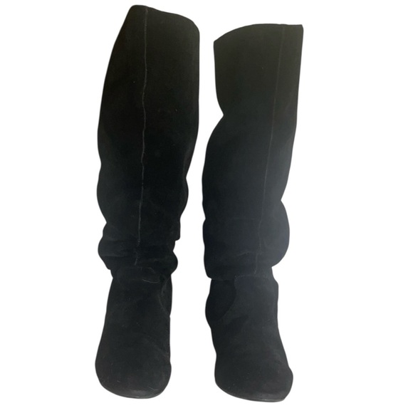 💥SALE💥GIANNI BINI BLACK SUEDE BOHEMIAN FLAT HEEL BOOTS SZ 8.5M - Picture 7 of 12